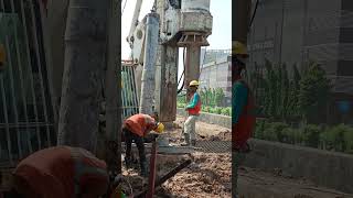 Trimi pipe method castingSurat metro rail project metroconstruction deepfoundation [upl. by Amund]