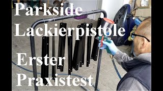 Erster Praxistest Parkside Lackierpistole PDFP 500 C3 HVLP [upl. by Noicpesnoc]