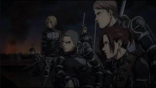 Survey Corps Attacks Liberio Marley HD  Attack on Titan Season 4 [upl. by Sung289]