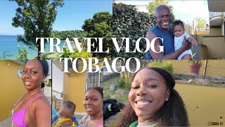 TRAVEL VLOG TO TOBAGO TO SURPRISE MY DAD WITH BABY  BABY FIRST FLIGHTTRIP [upl. by Englis]