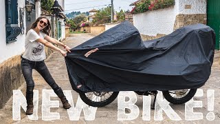 My New Bike Revealed Vlog 89 South America on a Motorcycle [upl. by Ahsienroc292]