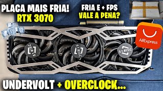 FIZ UNDERVOLT  OVERCLOCK NA RTX 3070 TRIPLE FAN 51 RISC FICOU MUITO FRIA E COM MAIS DESEMPENHO [upl. by Bodnar]