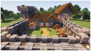 🏠Casa con Murallas🛡️  📚Guia de Construccion🔨  ⚒️Minecraft⚒️ [upl. by Ladew774]