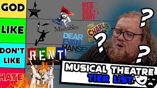 THE ULTIMATE MUSICAL THEATRE TIER LIST [upl. by Gavan]