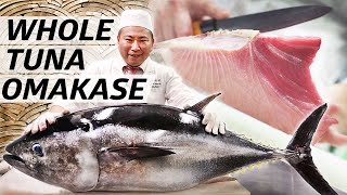 Tuna Master Kuniaki Yoshizawa Serves an Entire Omakase out of Bluefin Tuna — Omakase [upl. by Yttocs]