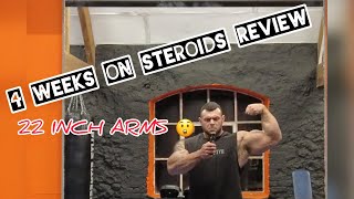 TESTOSTERONE MASTERON amp ANAVAR REVIEW 4 WEEKS LATER UK BODYBUILDER [upl. by Shepherd]