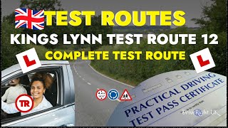 King’s Lynn Driving Test Route 12  Complete Test Route [upl. by Jonie]