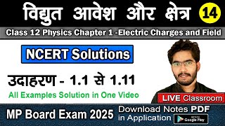 Class 12 Physics Chapter 1 NCERT Examples Solution in Hindi  विद्युत् आवेश क्षेत्र NCERT Examples [upl. by Minnnie]