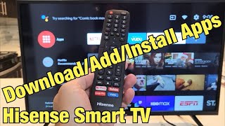 Hisense Smart TV How to DownloadAdd Apps [upl. by Ruamaj]