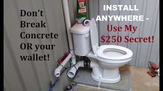 Unusual install of a Toilet First youll ever see Anyone can do it too  Parts used below [upl. by Partridge346]