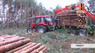 PRONAR Ciągnik P7 5122 wersja leśna i przyczepa leśna T6441 [upl. by Kotta]