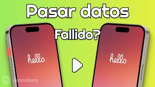 ¿Falló la transferencia de datos al nuevo iPhone 16 ¿Canceló la transferencia de datos SOLUCIONES [upl. by Ayhtnic]