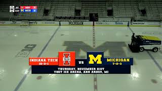 Michigan Womens Hockey vs Indiana Tech 112124 [upl. by Roscoe]