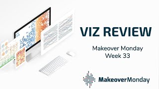 MakeoverMonday Week 33  Viz Review [upl. by Hanzelin]