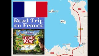 Cred 366 Dinan to Cherbourg France Beaches and Corsaire rollercoaster at Cobac Parc Sept 2024 [upl. by Uzzia]