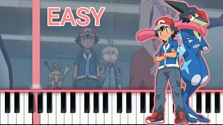 Pokemon XYZ Theme Song  Easy Piano Tutorial  Simple Piano [upl. by Norven]