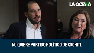 MARKO CORTÉS SE OPONE a que XÓCHITL GÁLVEZ FORME PARTIDO POLÍTICO [upl. by Eltsyek667]