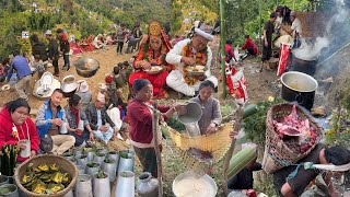 TRADITIONAL WEDDING Rural Village Limbu Culture Marriage with Organic System Tehrathum Solma [upl. by Cecelia]