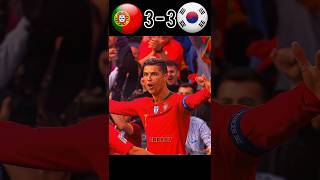 Ronaldo Hattrick 😱  Portugal vs south Korea ronaldo shorts youtube [upl. by Marlee207]