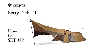 Snow Peak Official Entry Pack Tent amp Tarp Set up [upl. by Aridni]