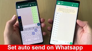 How to set auto send message in Whatsapp [upl. by Apoor157]