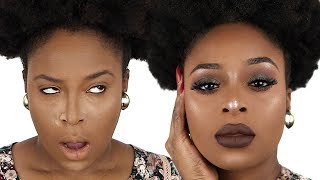 Affordable Drugstore makeup tutorial for brown skindark skin [upl. by Cohette]