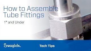 How to Assemble Tube Fittings 1″ and Under  Tech Tips  Swagelok 2020 [upl. by Nnaacissej473]