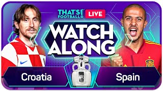 CROATIA vs SPAIN  LIVE Euros 2020 Watchalong with GOLDBRIDGE amp CRAIG [upl. by Gertrudis]