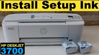 How to install setup ink cartridges in HP DeskJet 3772 printer [upl. by Irrak]