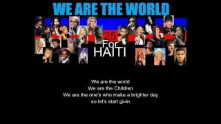 We Are The World 25 for Haiti  Various Artists Lyrics [upl. by Cleon]