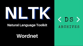 Part  9 How to use Wordnet in NLTK with python Natural Language Toolkit Tutorial [upl. by Godred832]