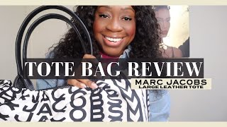 Marc Jacobs Large Leather Tote Bag Review Design Durability and Functionality [upl. by Siberson]