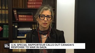 United Nations Special Rapporteur slams Canada over response to Gaza war [upl. by Ariik]