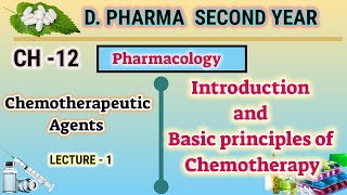 Chemotherapeutic agents  CH12  L1  Pharmacology  DPharm second year [upl. by Ynoep280]