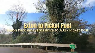 A drive through the beautiful Exton Park to Picket Post [upl. by Naitsihc529]