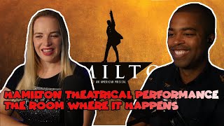 Couple React Hamilton theatrical performance  The Room Where It Happens  REACTION 🎵 [upl. by Aretha]