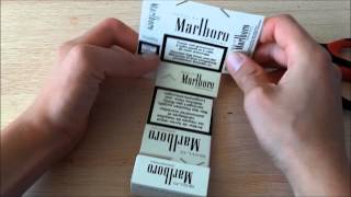 Comment faire un cendrier avec un paquet de cigarettes [upl. by Randell]