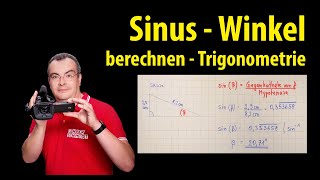 Sinus  Winkel berechnen  einfach erklärt  Trigonometrie  Lehrerschmidt [upl. by Cinamod962]