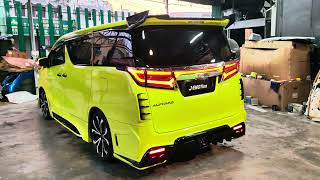 TOYOTA ALPHARD 201517 AGH30 CONVERT ALPHARD FACELIFT AGH35 201822 BODY PARTS JEMOTION DESIGN [upl. by Idisahc]