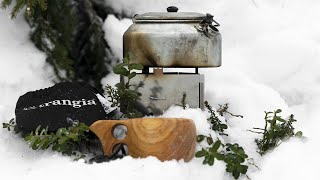 Trangia Triangle New 2022 Version amp Making coffee in the snowy forest [upl. by Delwyn]