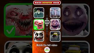 Guess the MONSTERS VOICE  Skibidi Monster Choo Choo Charles Cursed Thomas [upl. by Cran531]