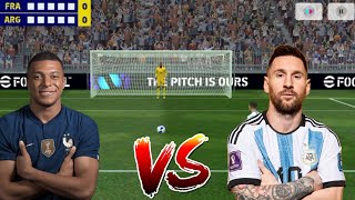 France vs Argentina penalty shootout efootball mobile 2024 [upl. by Rudin]