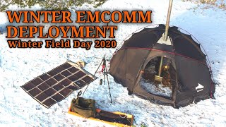 Ham Radio Winter Tent Camping  Winter Field Day [upl. by Gregory]