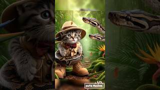 test of survival🙀🐍😱🤕 🙀😿cat shortsfeed poorcat catshorts viral catlover sadshorts catvideos [upl. by Chev]