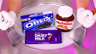 How to make Ice Cream out of Oreo Nutella amp Cadbury Dairy Milk  Cookies Chocolate ASMR Delight [upl. by Araec]