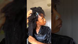 How to handle SHRINKAGE on NATURAL HAIR 4chair trendingshorts shrinkage [upl. by Marcos]