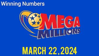 Mega Millions Winning Numbers March 22 2024 [upl. by Sheepshanks917]