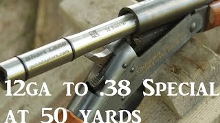 12ga to 38special adapter at 50 yards [upl. by Minne676]