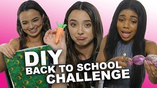 DIY BACK TO SCHOOL CHALLENGE  Merrell Twins wTeala Dunn [upl. by Adnahsat279]