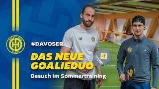 Das neue Goalieduo  Besuch im Sommertraining [upl. by Treiber572]